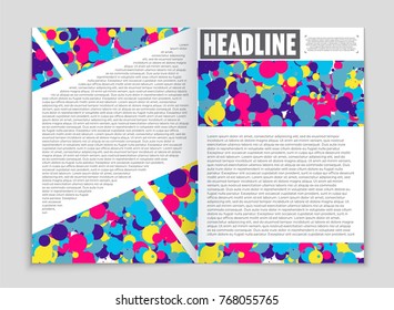 Abstract vector layout background set. For art template design, list, front page, mockup brochure theme style, banner, idea, cover, booklet, print, flyer, book, blank, card, ad, sign, sheet, a4.