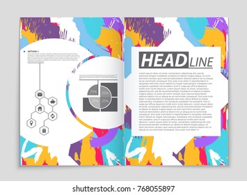 Abstract vector layout background set. For art template design, list, front page, mockup brochure theme style, banner, idea, cover, booklet, print, flyer, book, blank, card, ad, sign, sheet, a4