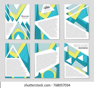 Abstract vector layout background set. For art template design, list, front page, mockup brochure theme style, banner, idea, cover, booklet, print, flyer, book, blank, card, ad, sign, sheet,, a4.