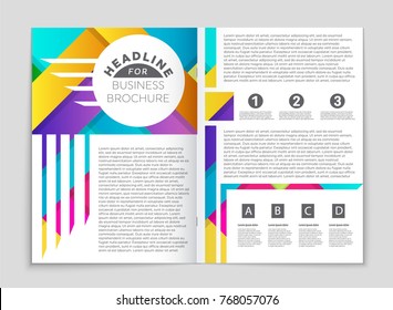 Abstract vector layout background set. For art template design, list, front page, mockup brochure theme style, banner, idea, cover, booklet, print, flyer, book, blank, card, ad, sign, sheet,, a4.