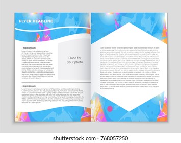 Abstract vector layout background set. For art template design, list, front page, mockup brochure theme style, banner, idea, cover, booklet, print, flyer, book, blank, card, ad, sign, sheet, a4