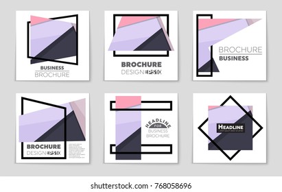 Abstract vector layout background set. For art template design, list, front page, mockup brochure theme style, banner, idea, cover, booklet, print, flyer, book, blank, card, ad, sign, sheet,, a4.