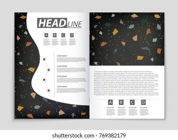 Abstract vector layout background set. For art template design, list, front page, mockup brochure theme style, banner, idea, cover, booklet, print, flyer, book, blank, card, ad, sign, sheet, a4