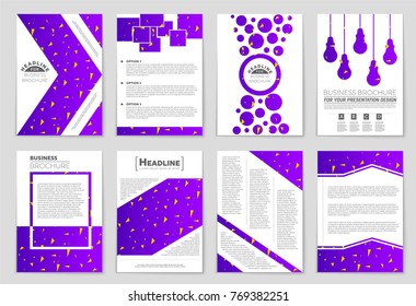 Abstract vector layout background set. For art template design, list, front page, mockup brochure theme style, banner, idea, cover, booklet, print, flyer, book, blank, card, ad, sign, sheet, a4