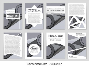 Abstract vector layout background set. For art template design, list, front page, mockup brochure theme style, banner, idea, cover, booklet, print, flyer, book, blank, card, ad, sign, sheet,, a4.