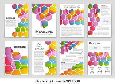 Abstract vector layout background set. For art template design, list, front page, mockup brochure theme style, banner, idea, cover, booklet, print, flyer, book, blank, card, ad, sign, sheet,, a4.