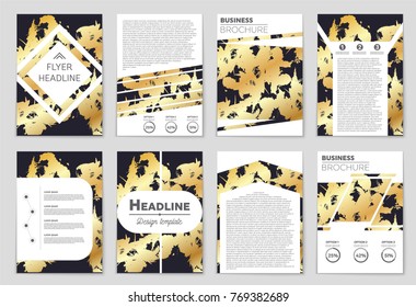 Abstract vector layout background set. For art template design, list, front page, mockup brochure theme style, banner, idea, cover, booklet, print, flyer, book, blank, card, ad, sign, sheet, a4.