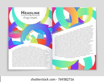 Abstract vector layout background set. For art template design, list, front page, mockup brochure theme style, banner, idea, cover, booklet, print, flyer, book, blank, card, ad, sign, sheet, a4