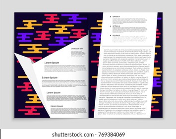 Abstract vector layout background set. For art template design, list, front page, mockup brochure theme style, banner, idea, cover, booklet, print, flyer, book, blank, card, ad, sign, sheet, a4.