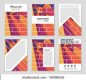 Abstract vector layout background set. For art template design, list, front page, mockup brochure theme style, banner, idea, cover, booklet, print, flyer, book, blank, card, ad, sign, sheet,, a4.