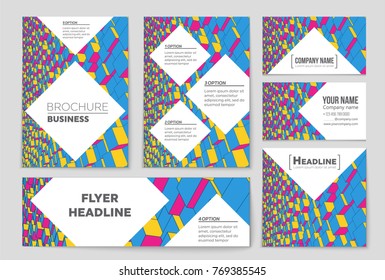 Abstract vector layout background set. For art template design, list, front page, mockup brochure theme style, banner, idea, cover, booklet, print, flyer, book, blank, card, ad, sign, sheet, a4