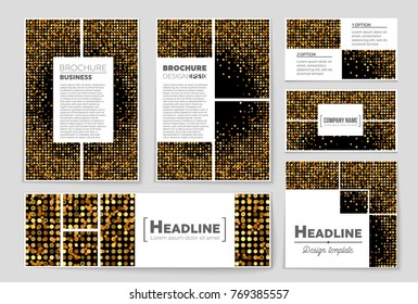 Abstract vector layout background set. For art template design, list, front page, mockup brochure theme style, banner, idea, cover, booklet, print, flyer, book, blank, card, ad, sign, sheet, a4