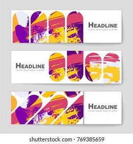 Abstract vector layout background set. For art template design, list, front page, mockup brochure theme style, banner, idea, cover, booklet, print, flyer, book, blank, card, ad, sign, sheet, a4