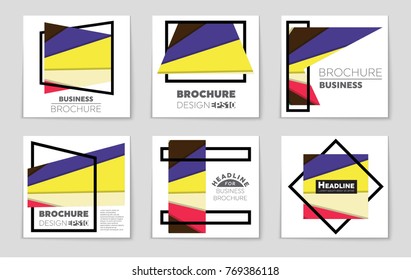 Abstract vector layout background set. For art template design, list, front page, mockup brochure theme style, banner, idea, cover, booklet, print, flyer, book, blank, card, ad, sign, sheet,, a4.