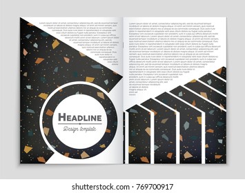 Abstract vector layout background set. For art template design, list, front page, mockup brochure theme style, banner, idea, cover, booklet, print, flyer, book, blank, card, ad, sign, sheet, a4