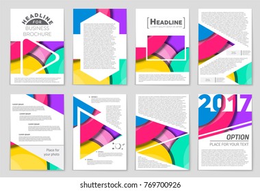 Abstract vector layout background set. For art template design, list, front page, mockup brochure theme style, banner, idea, cover, booklet, print, flyer, book, blank, card, ad, sign, sheet,, a4.