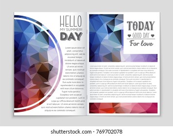 Abstract vector layout background set. For art template design, list, front page, mockup brochure theme style, banner, idea, cover, booklet, print, flyer, book, blank, card, ad, sign, sheet, a4