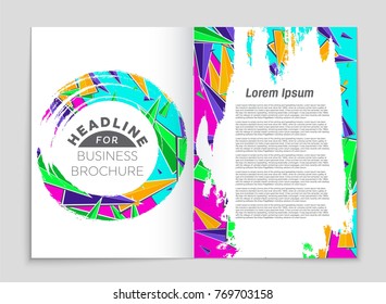Abstract vector layout background set. For art template design, list, front page, mockup brochure theme style, banner, idea, cover, booklet, print, flyer, book, blank, card, ad, sign, sheet, a4.