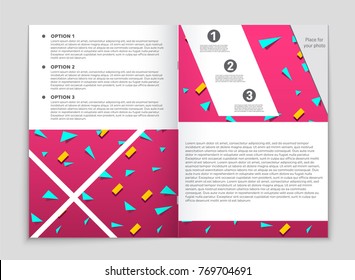 Abstract vector layout background set. For art template design, list, front page, mockup brochure theme style, banner, idea, cover, booklet, print, flyer, book, blank, card, ad, sign, sheet, a4