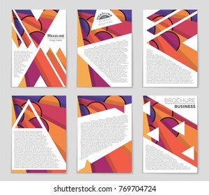 Abstract vector layout background set. For art template design, list, front page, mockup brochure theme style, banner, idea, cover, booklet, print, flyer, book, blank, card, ad, sign, sheet,, a4.