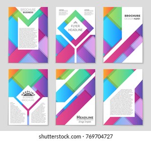 Abstract vector layout background set. For art template design, list, front page, mockup brochure theme style, banner, idea, cover, booklet, print, flyer, book, blank, card, ad, sign, sheet,, a4.