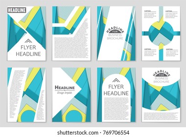 Abstract vector layout background set. For art template design, list, front page, mockup brochure theme style, banner, idea, cover, booklet, print, flyer, book, blank, card, ad, sign, sheet,, a4.