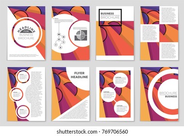 Abstract vector layout background set. For art template design, list, front page, mockup brochure theme style, banner, idea, cover, booklet, print, flyer, book, blank, card, ad, sign, sheet,, a4.