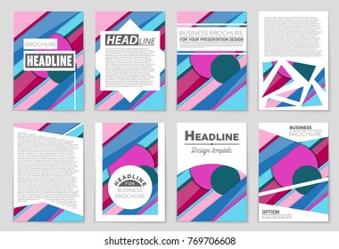 Abstract vector layout background set. For art template design, list, front page, mockup brochure theme style, banner, idea, cover, booklet, print, flyer, book, blank, card, ad, sign, sheet,, a4.