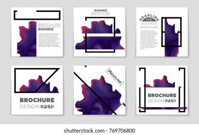 Abstract vector layout background set. For art template design, list, front page, mockup brochure theme style, banner, idea, cover, booklet, print, flyer, book, blank, card, ad, sign, sheet, a4
