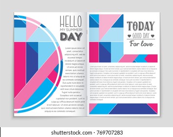 Abstract vector layout background set. For art template design, list, front page, mockup brochure theme style, banner, idea, cover, booklet, print, flyer, book, blank, card, ad, sign, sheet, a4