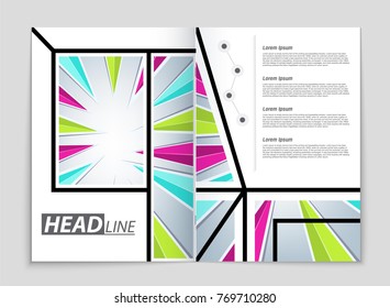 Abstract vector layout background set. For art template design, list, front page, mockup brochure theme style, banner, idea, cover, booklet, print, flyer, book, blank, card, ad, sign, sheet, a4.
