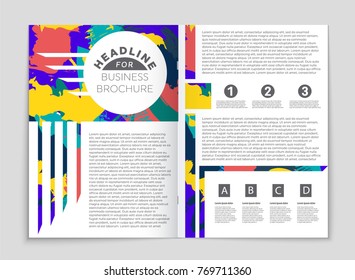 Abstract vector layout background set. For art template design, list, front page, mockup brochure theme style, banner, idea, cover, booklet, print, flyer, book, blank, card, ad, sign, sheet, a4