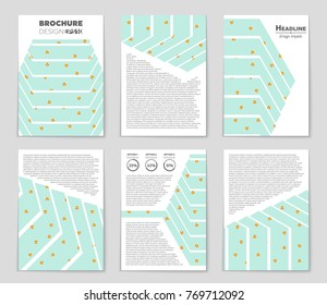Abstract vector layout background set. For art template design, list, front page, mockup brochure theme style, banner, idea, cover, booklet, print, flyer, book, blank, card, ad, sign, sheet, a4