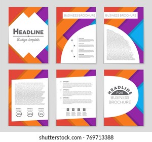 Abstract vector layout background set. For art template design, list, front page, mockup brochure theme style, banner, idea, cover, booklet, print, flyer, book, blank, card, ad, sign, sheet,, a4.