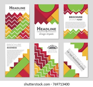 Abstract vector layout background set. For art template design, list, front page, mockup brochure theme style, banner, idea, cover, booklet, print, flyer, book, blank, card, ad, sign, sheet,, a4.
