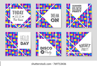 Abstract vector layout background set. For art template design, list, front page, mockup brochure theme style, banner, idea, cover, booklet, print, flyer, book, blank, card, ad, sign, sheet, a4