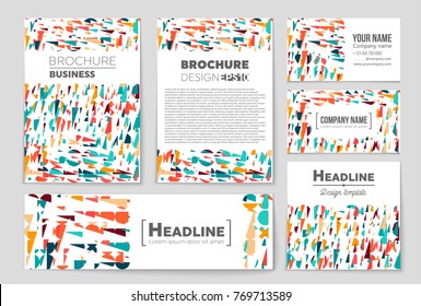 Abstract vector layout background set. For art template design, list, front page, mockup brochure theme style, banner, idea, cover, booklet, print, flyer, book, blank, card, ad, sign, sheet, a4