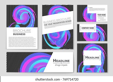 Abstract vector layout background set. For art template design, list, front page, mockup brochure theme style, banner, idea, cover, booklet, print, flyer, book, blank, card, ad, sign, sheet, a4