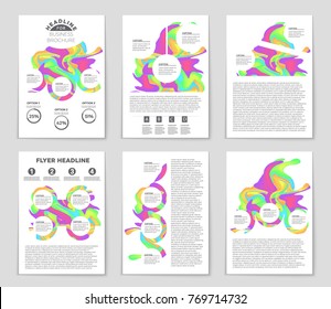 Abstract vector layout background set. For art template design, list, front page, mockup brochure theme style, banner, idea, cover, booklet, print, flyer, book, blank, card, ad, sign, sheet, a4