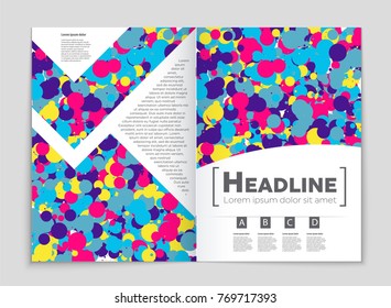 Abstract vector layout background set. For art template design, list, front page, mockup brochure theme style, banner, idea, cover, booklet, print, flyer, book, blank, card, ad, sign, sheet, a4.