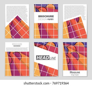 Abstract vector layout background set. For art template design, list, front page, mockup brochure theme style, banner, idea, cover, booklet, print, flyer, book, blank, card, ad, sign, sheet,, a4.