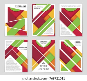Abstract vector layout background set. For art template design, list, front page, mockup brochure theme style, banner, idea, cover, booklet, print, flyer, book, blank, card, ad, sign, sheet,, a4.