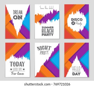 Abstract vector layout background set. For art template design, list, front page, mockup brochure theme style, banner, idea, cover, booklet, print, flyer, book, blank, card, ad, sign, sheet,, a4.