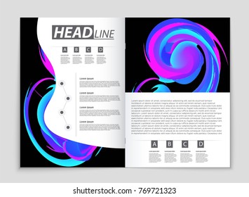 Abstract vector layout background set. For art template design, list, front page, mockup brochure theme style, banner, idea, cover, booklet, print, flyer, book, blank, card, ad, sign, sheet, a4