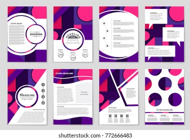 Abstract vector layout background set. For art template design, list, front page, mockup brochure theme style, banner, idea, cover, booklet, print, flyer, book, blank, card, ad, sign, sheet,, a4.