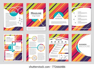 Abstract vector layout background set. For art template design, list, front page, mockup brochure theme style, banner, idea, cover, booklet, print, flyer, book, blank, card, ad, sign, sheet,, a4.