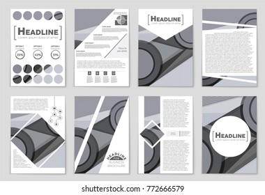 Abstract vector layout background set. For art template design, list, front page, mockup brochure theme style, banner, idea, cover, booklet, print, flyer, book, blank, card, ad, sign, sheet,, a4.