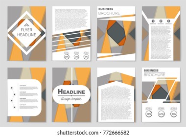 Abstract vector layout background set. For art template design, list, front page, mockup brochure theme style, banner, idea, cover, booklet, print, flyer, book, blank, card, ad, sign, sheet,, a4.