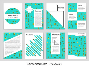 Abstract vector layout background set. For art template design, list, front page, mockup brochure theme style, banner, idea, cover, booklet, print, flyer, book, blank, card, ad, sign, sheet, a4.