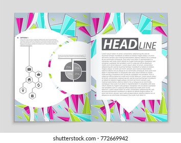 Abstract vector layout background set. For art template design, list, front page, mockup brochure theme style, banner, idea, cover, booklet, print, flyer, book, blank, card, ad, sign, sheet, a4.